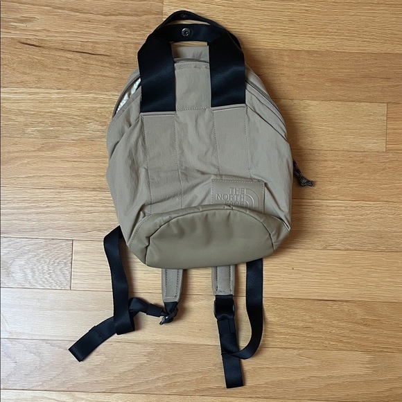 The North Face Beige and Black Backpack - Picture 1 of 5